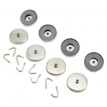 ROK Crochets magnétiques de 2 po - Paquet de 8